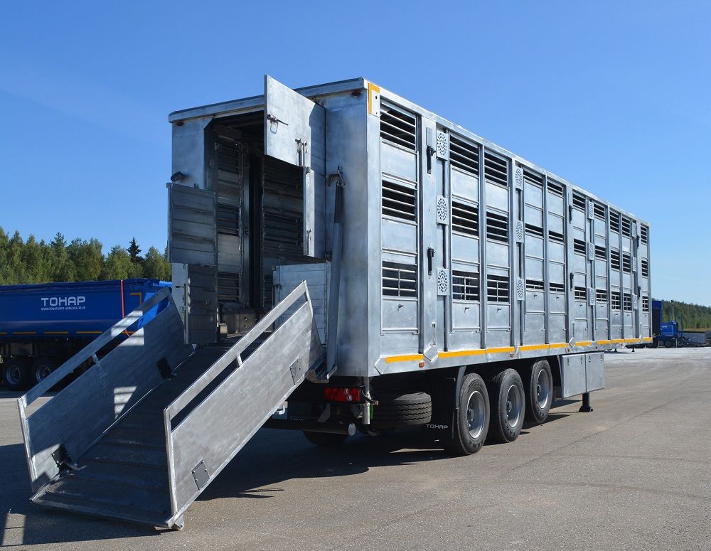 Полуприцеп для перевозки скота Тонар-9827 | GoodTruck