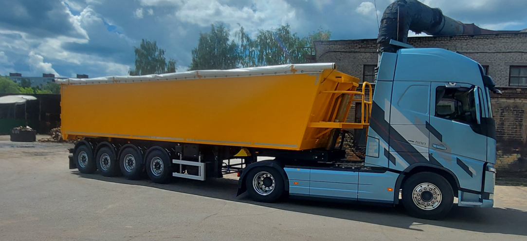 Алюминиевый полуприцеп зерновоз CAT500 45 433 | GoodTruck