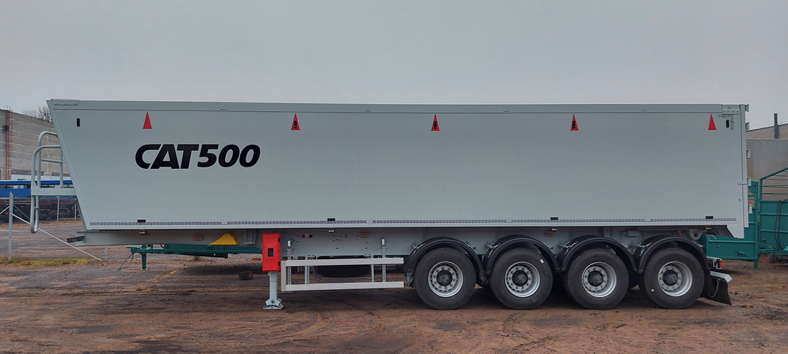 Алюминиевый полуприцеп зерновоз CAT500 55 435 | GoodTruck