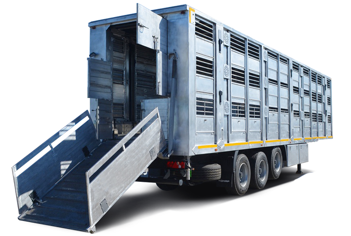 Полуприцеп для перевозки скота Тонар-9827 | GoodTruck